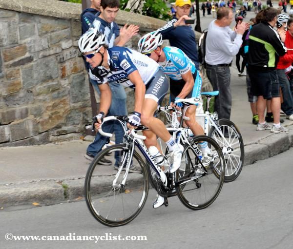 Laurent Didier (Team Saxo Bank) and Dominik Nerz (Team Milram) were away most of the day