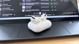 Apple AirPods Pro on an HP laptop