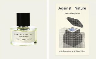Against Nature perfume next to the book of Joris-Karl Huysmans’ Against Nature