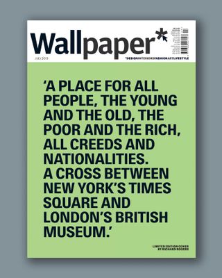 Wallpaper* July 2013 Limited-edition cover by Richard Rogers