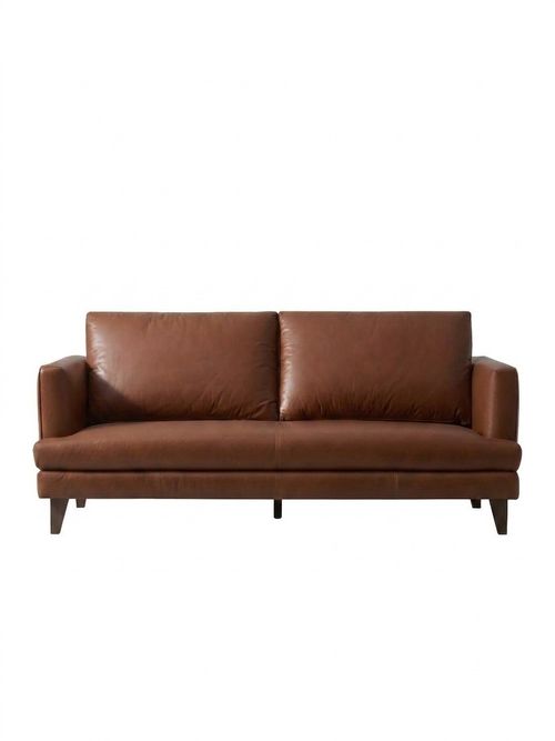 Halo Regent Large 3 Seater Leather Sofa in Riders Nut