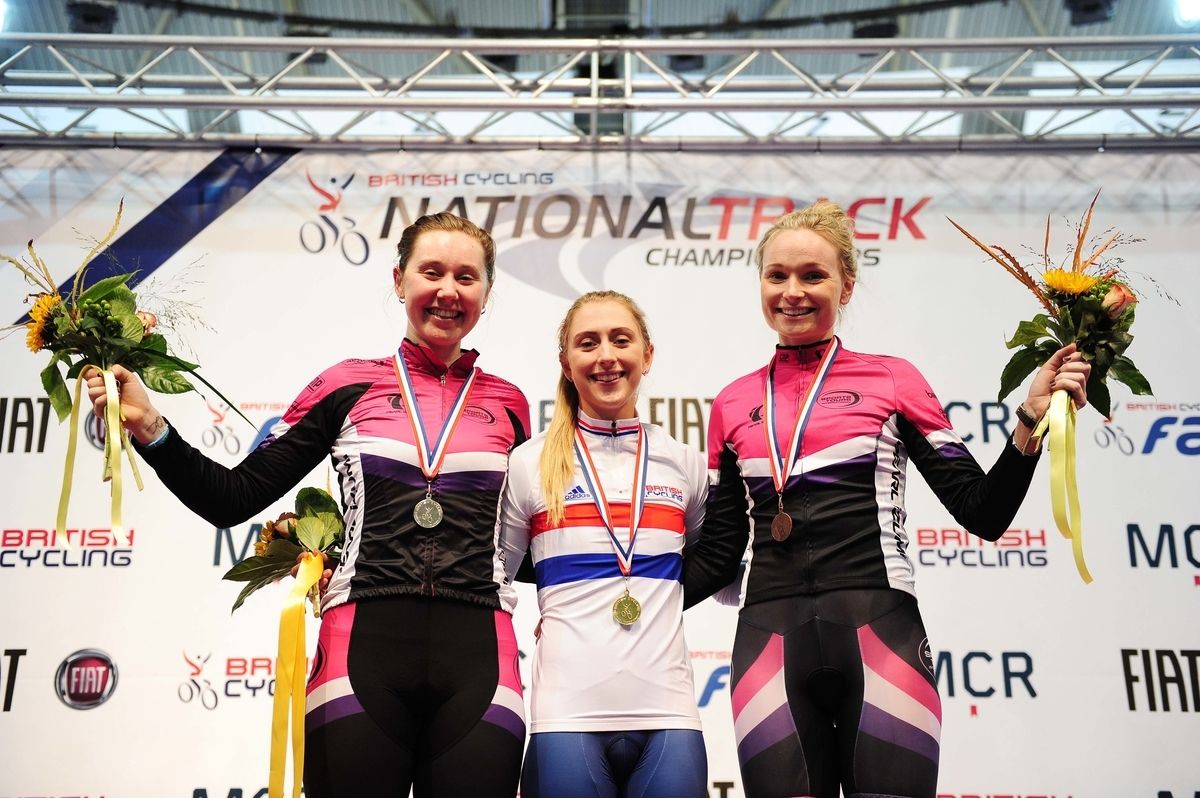 Laura Trott won the Women&rsquo;s individual pursuit ahead of Katie Archibald and Ciara Horne (Pearl Izumi Sports Tours International)