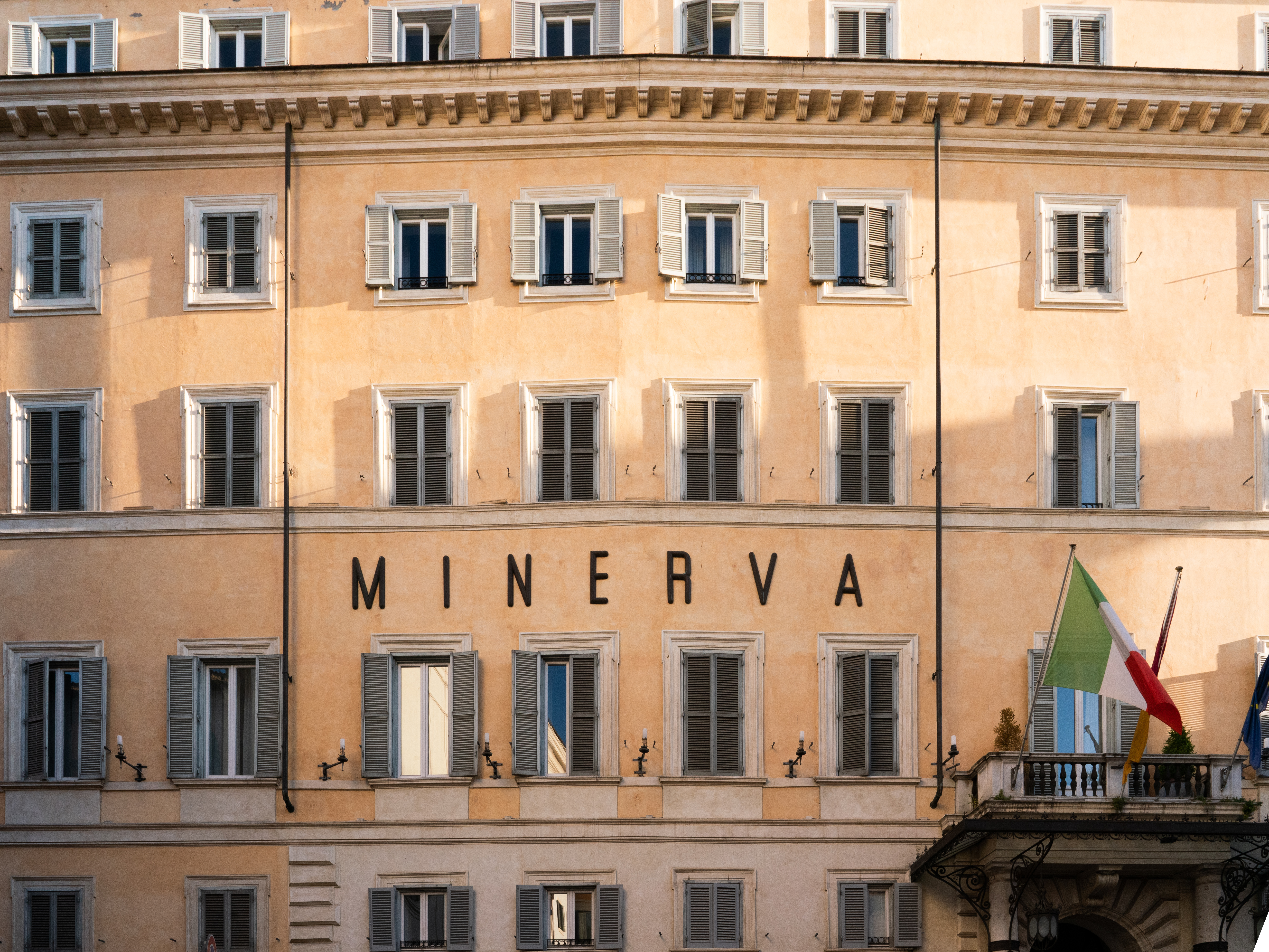 The exterior of Orient Express La Minerva in Rome