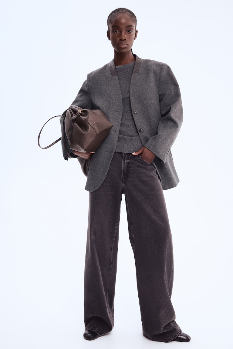 Collarless Blazer
