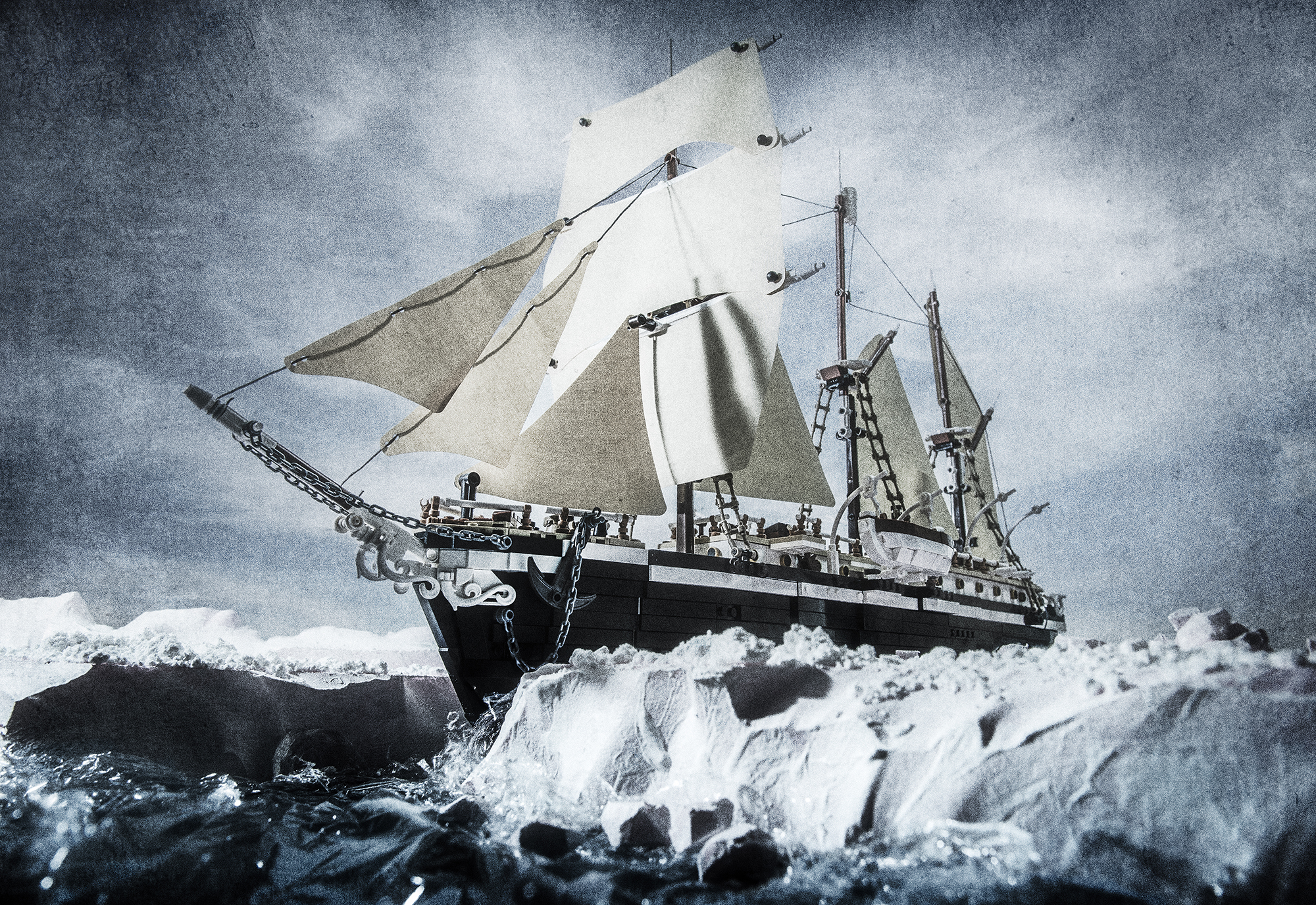 Shackleton’s 1915 Arctic expedition made with logo (c) Benedek Lampert