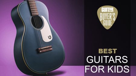 Gretsch G9500 on a pink background