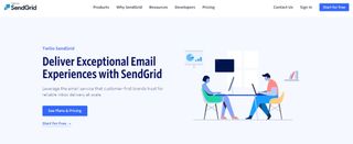 Website screenshot for SendGrid