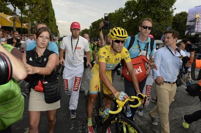 Vincenzo Nibali after his win