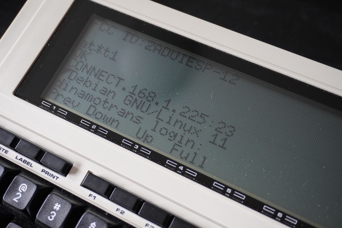 Darko Mesaros deploys Kubernetes using a TRS-80 Model 102 and a Raspberry Pi