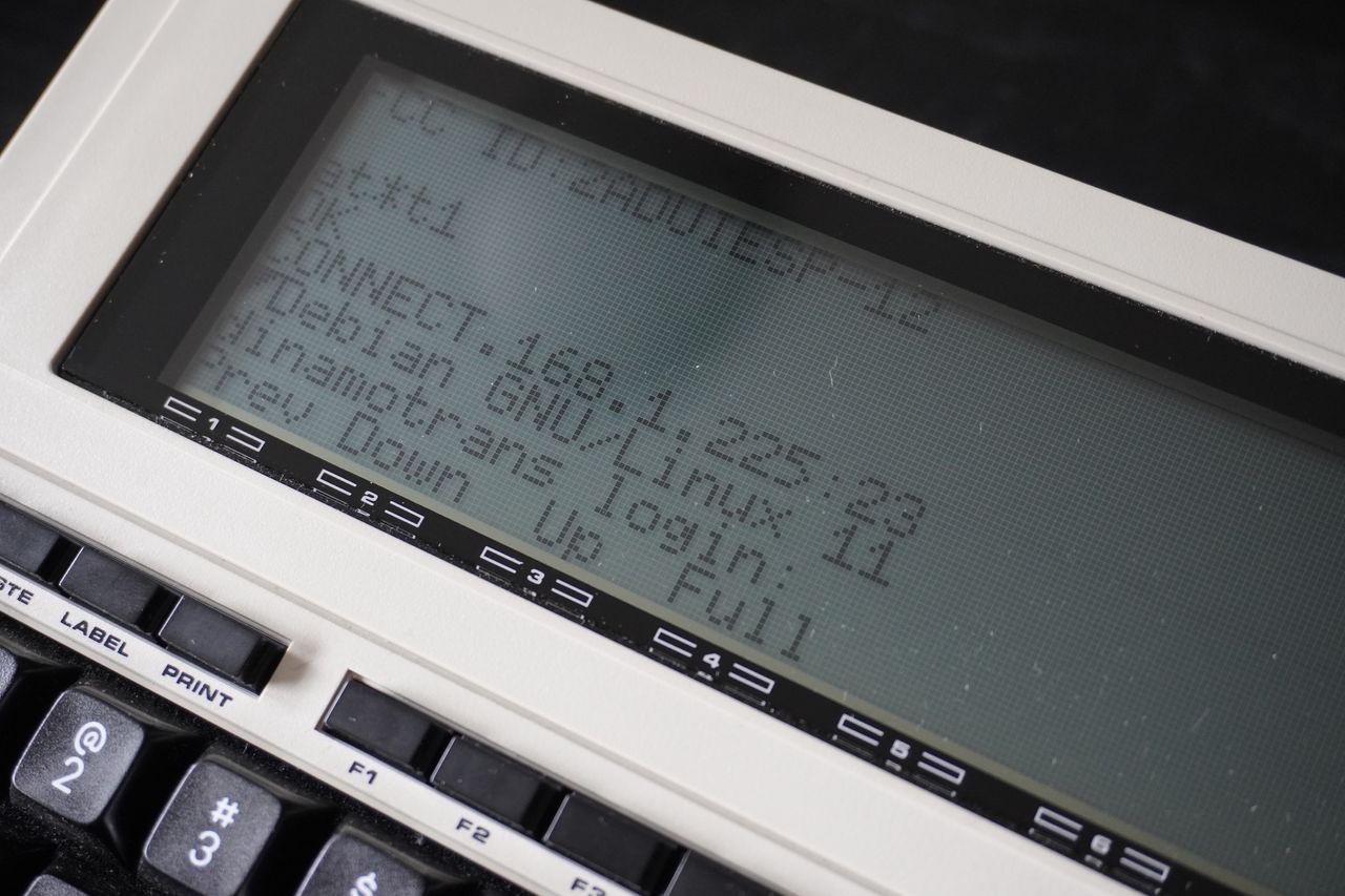 Darko Mesaros deploys Kubernetes using a TRS-80 Model 102 and a Raspberry Pi