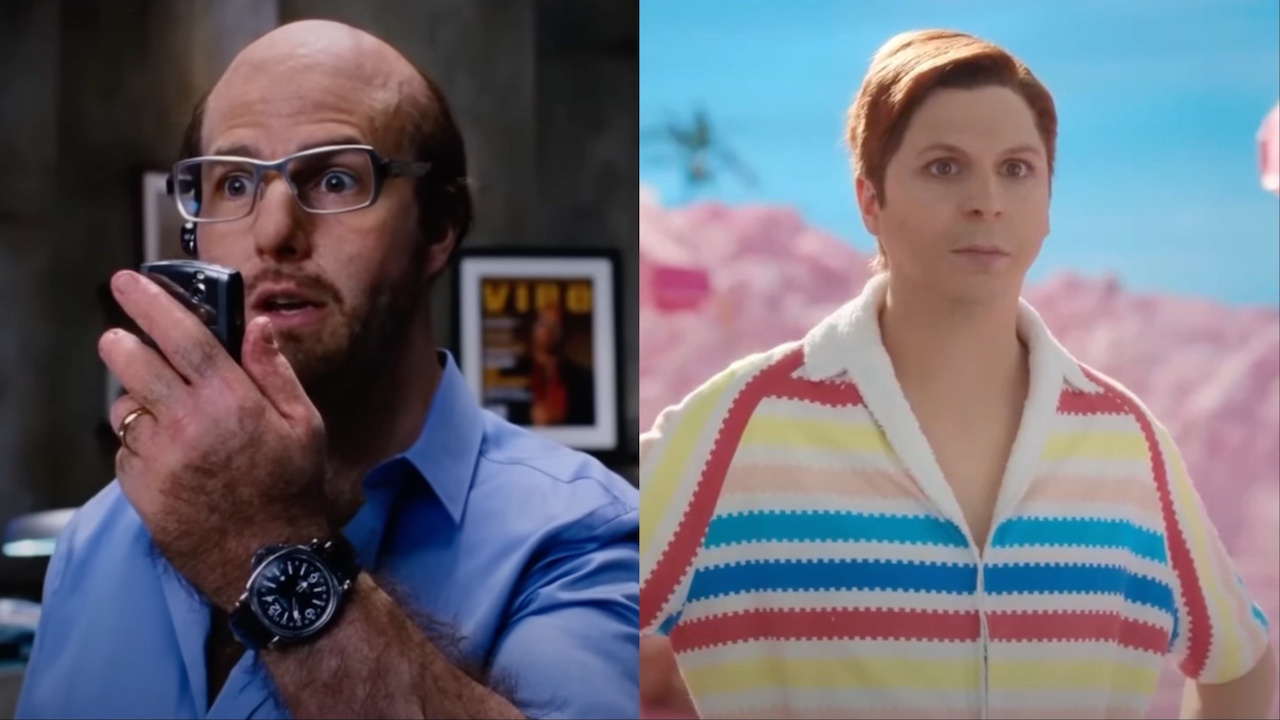 Tom Cruise in Tropic Thunder and Michael Cera in Barbie