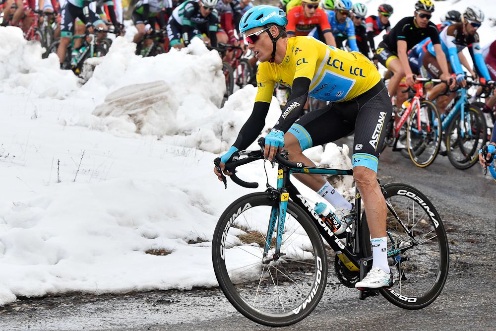 Race leader Luis Leon Sanchez in the bunch during stage 5