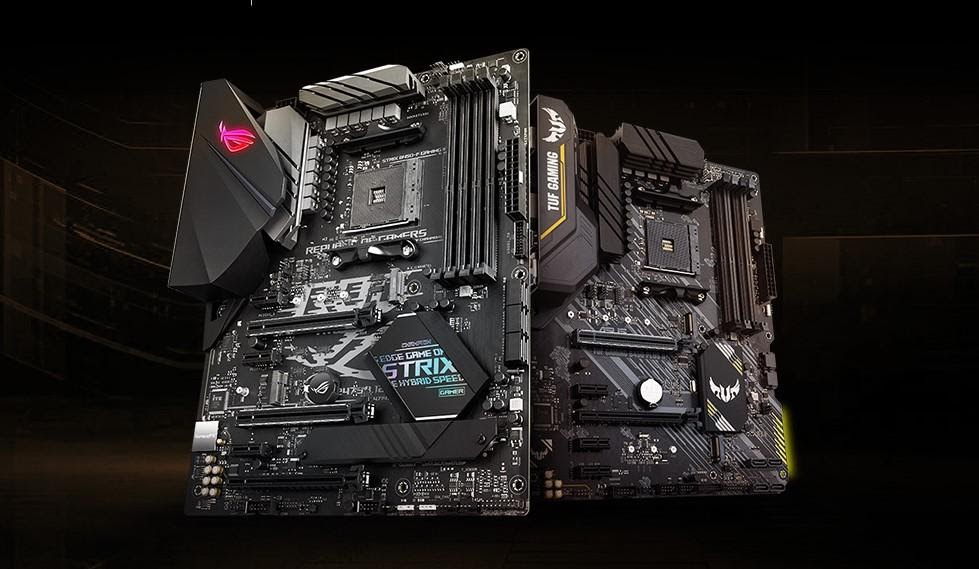 An ASUS B450 II motherboard.