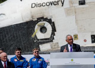 NASA's Charles Bolden Addresses the Crowd