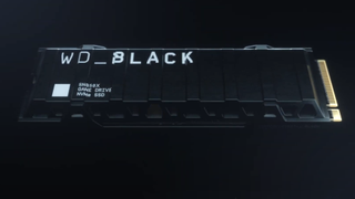 Western Digital WD_Black SN850X on a black background