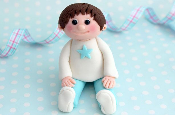 Boy cake topper