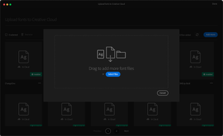 Creative Cloud uploading fonts