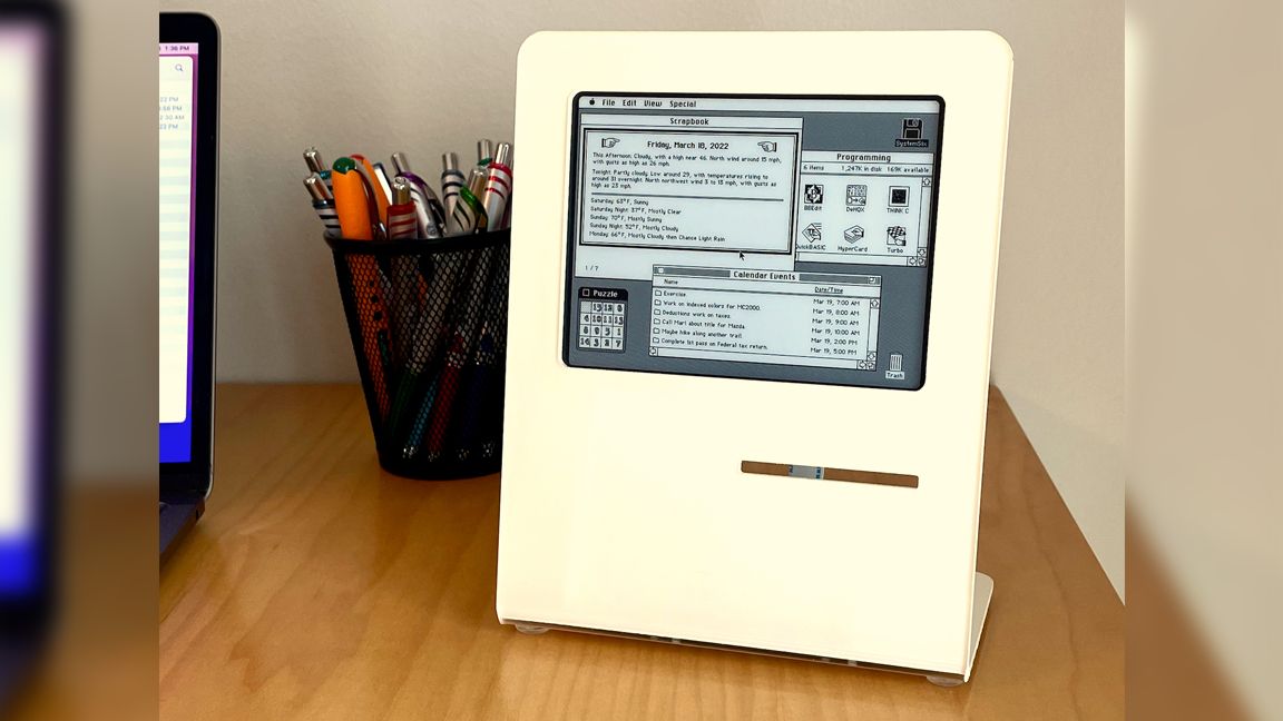 Raspberry Pi epaper Calendar Brings Retro Mac Charm to Your Desk Tom