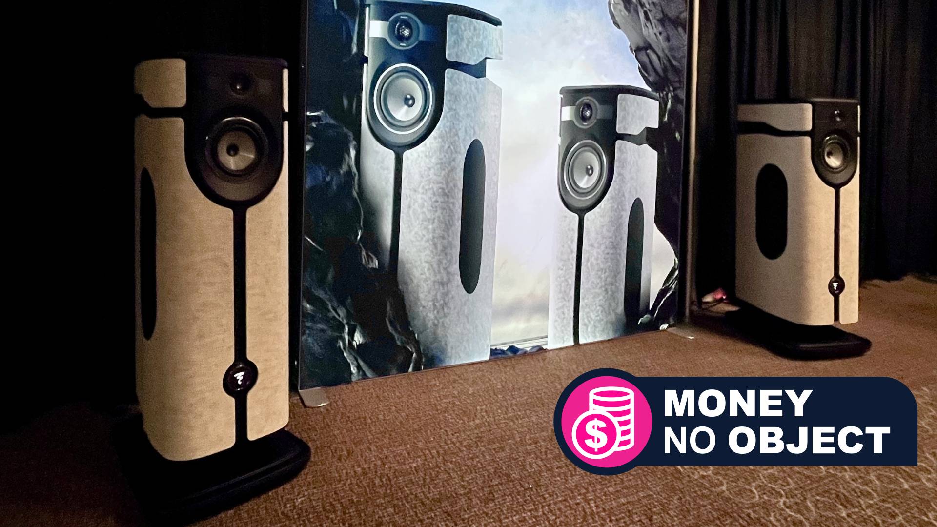 Focal diva Mezza Utopia speakers with money no object logo