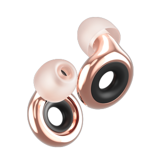 pink shiny Loop earplugs, cut-out image