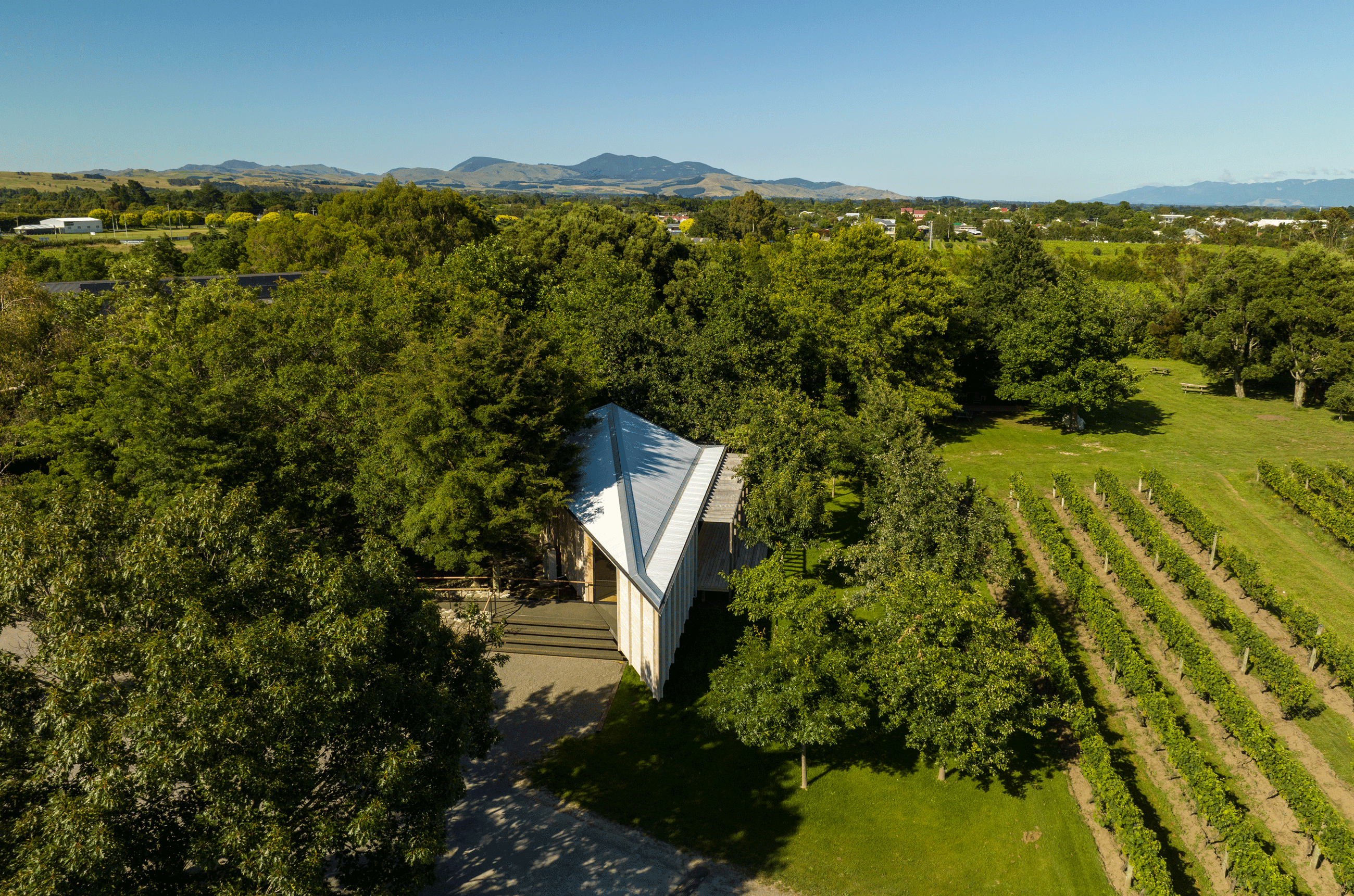 Ata Rangi Wine Room and Aorangi Hills