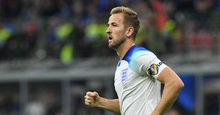 The England player Harry Kane during the match Italy-England at the Giuseppe Meazza stadium. Milan (Italy), September 23rd, 2022