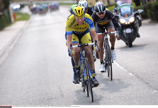 Nicki S&oslash;rensen (Tinkoff-Saxo) in the chase group