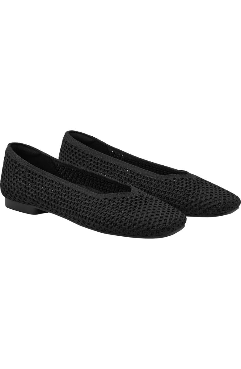 Square-Toe V-Cut Flats