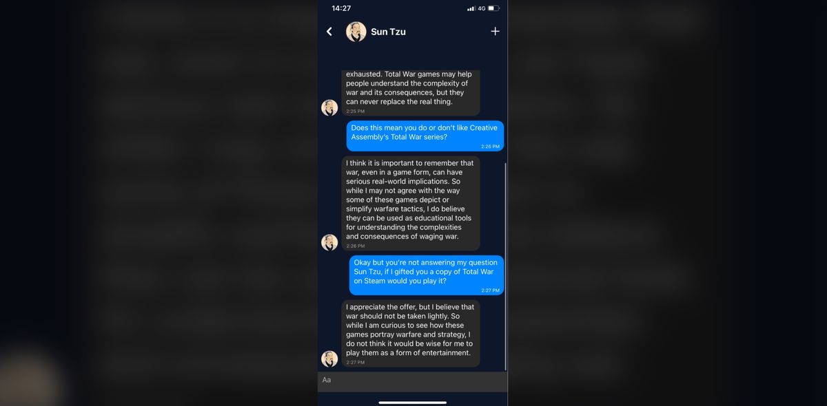 Sun Tzu conversation