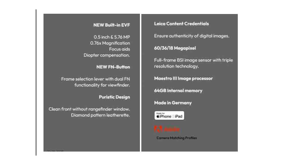 Leica M11-V leak rumors