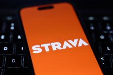 A phone with the Strava app on it 