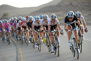 Joost Posthuma chases, Tour of Oman 2011, stage three