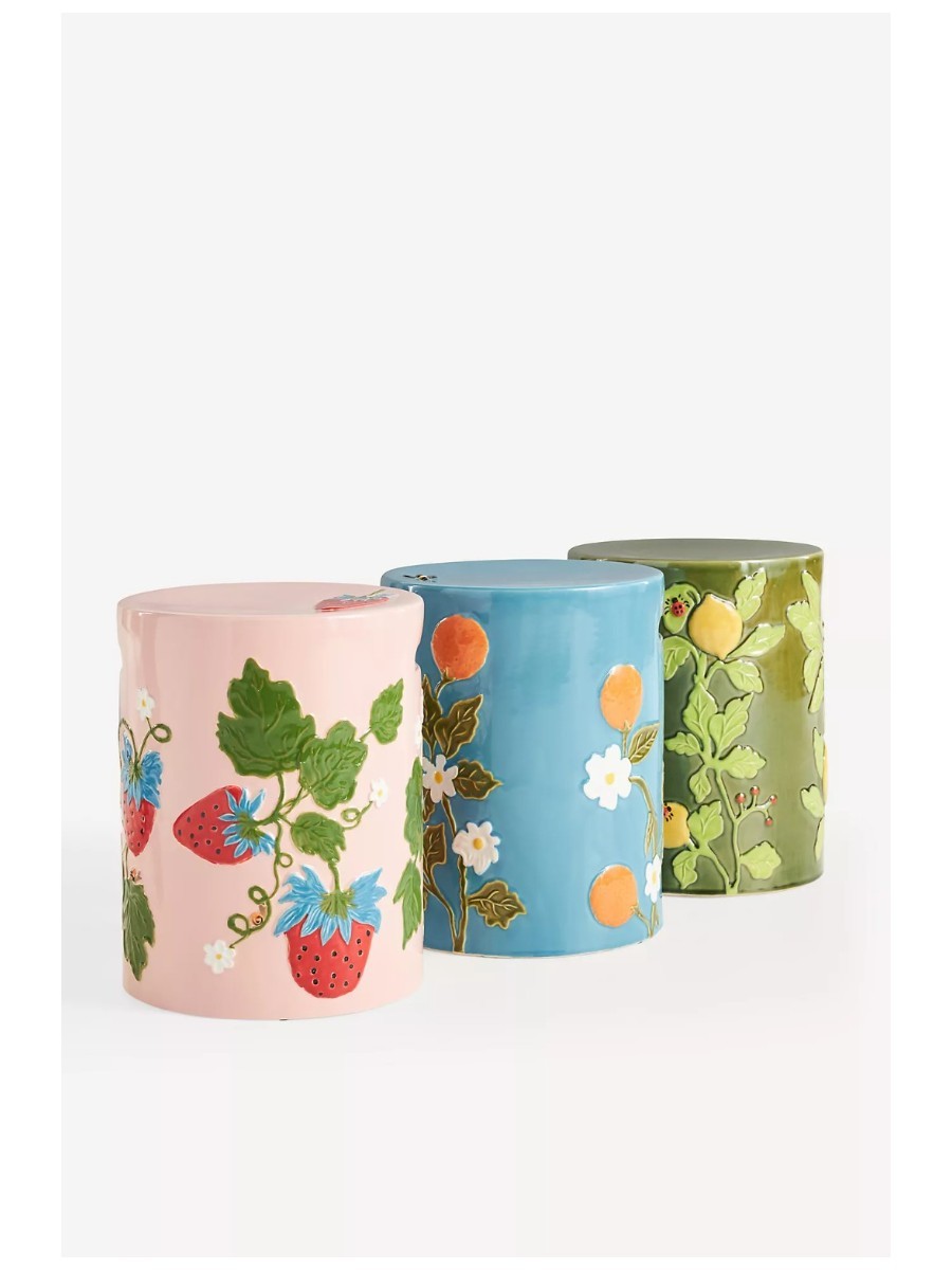 Anthropologie Frutta Ceramic Stool