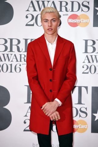Lucky Blue Smith At The Brit Awards 2016