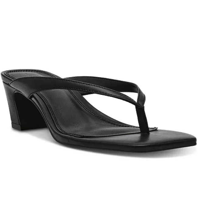Steve Madden black thong sandals