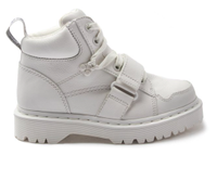 Dr Martens Zuma II with buckle strap flat ankle boots in white | ASOS Was £169.00 Now £135.20
