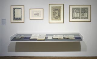There are Morris' engravings, wallpapers and booklets, products of the artist's innovations in printing and distribution in the early years of mass production