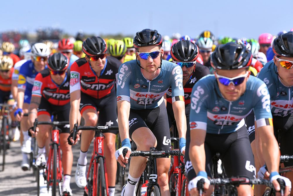 Lotto Fix All's stage 4 winner Tim Wellens during stage 5 at the Giro d'Italia