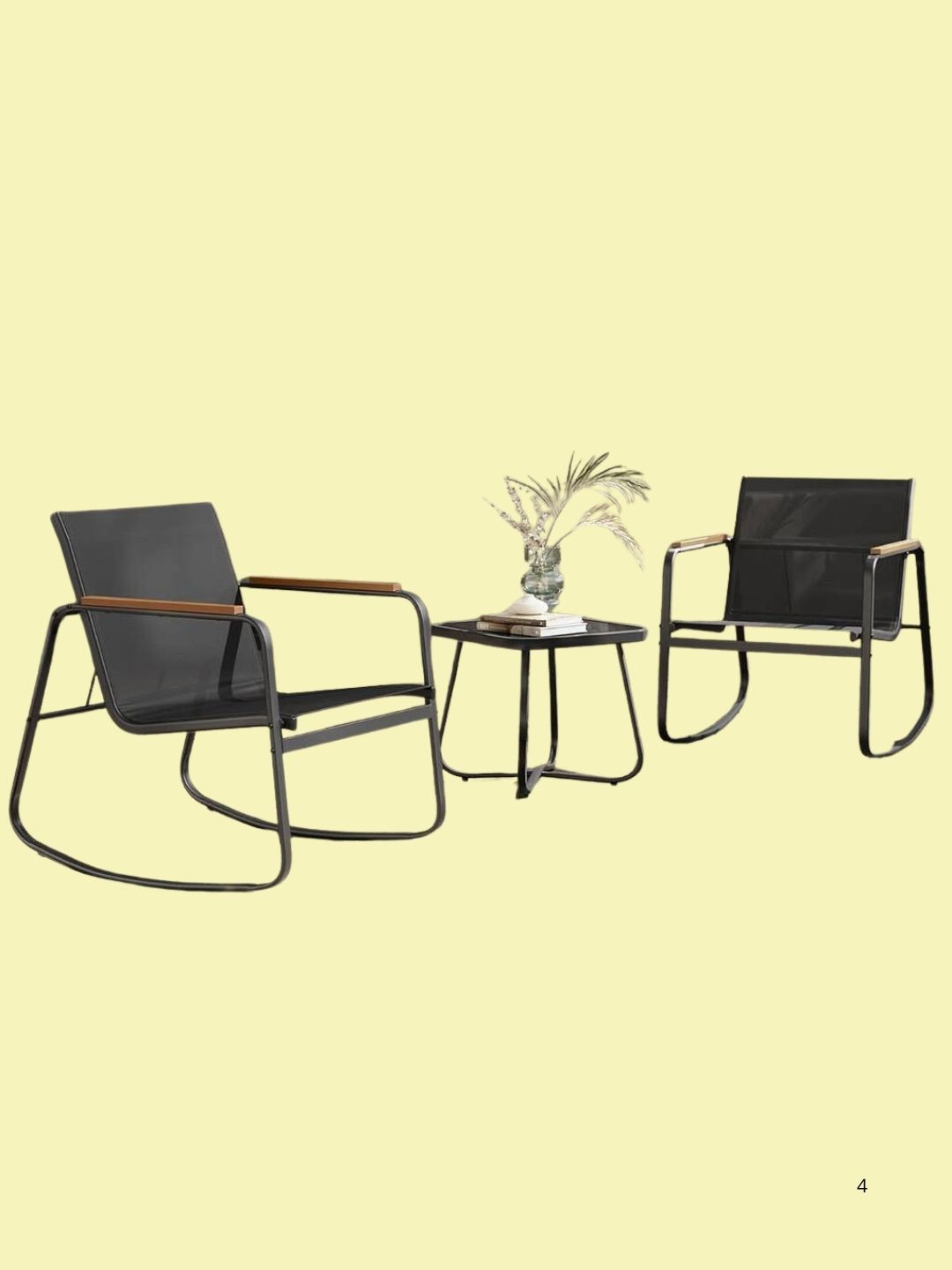 Momentum, Three Piece Garden Rocking Chair Set