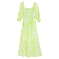 Pure Cotton Floral Square Neck Midaxi Dress, £39.50 | Marks and Spencer
