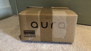 The box that the Aura Sleep Mask was delivered in