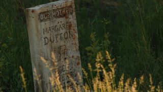 Margaret Dutton's tombstone in Yellowstone