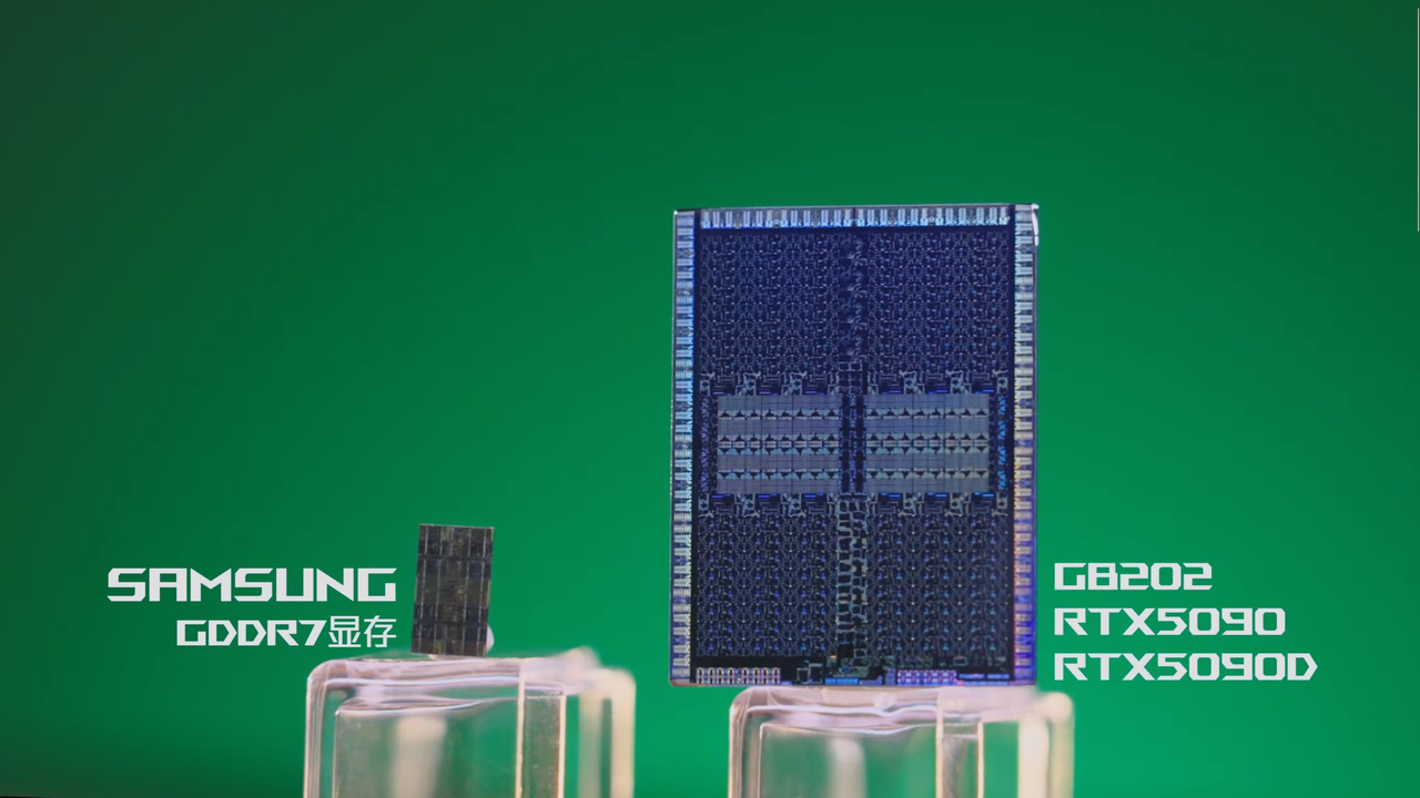 GB202 and Samsung GDDR7 Dies