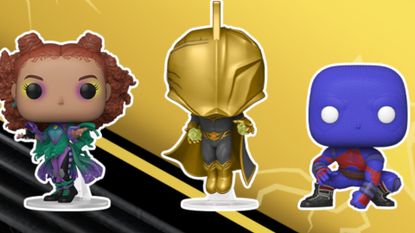 Funko POP! Cyclone, Dr. Fate, and Atom promo image