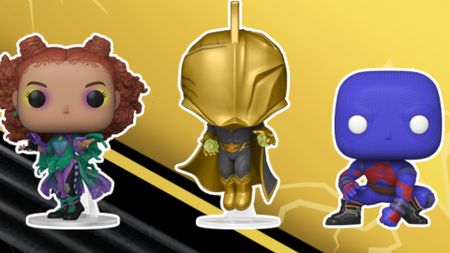Funko POP! Cyclone, Dr. Fate, and Atom promo image