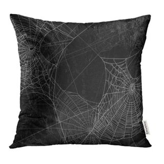Black cobweb cushion