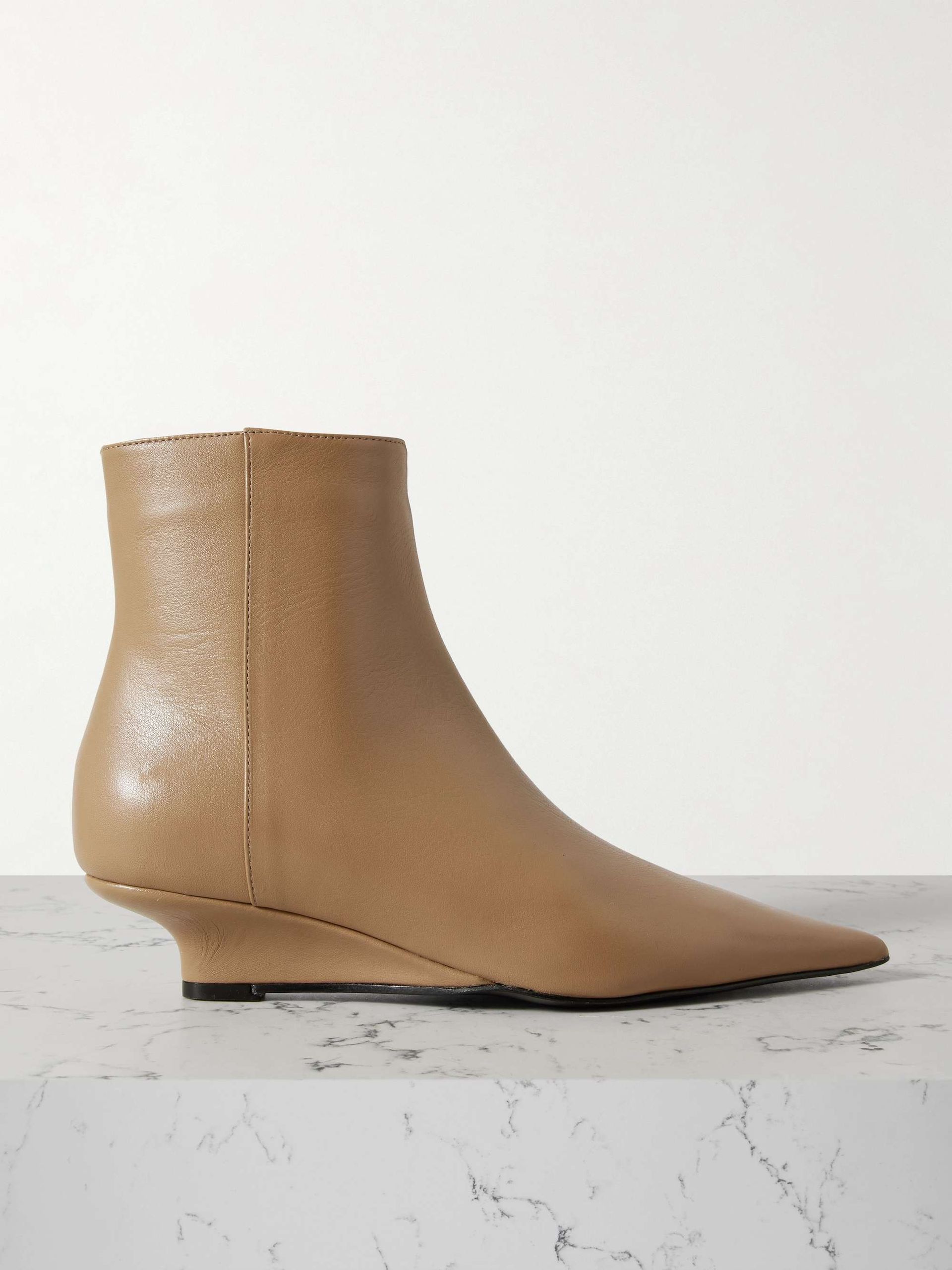 The Sharp Leather Ankle Boots