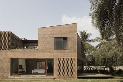 House exterior with brick walls