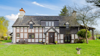 Timber-framed farmhouse in Powys.