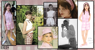 a mood board college with photos of audrey hepburn and sophie thatcher for the movie companion